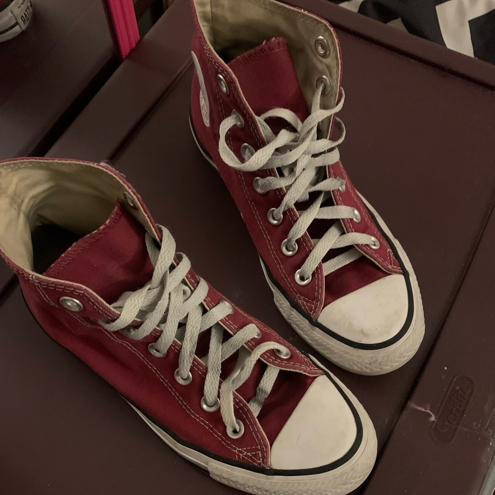 Red Converse High Tops